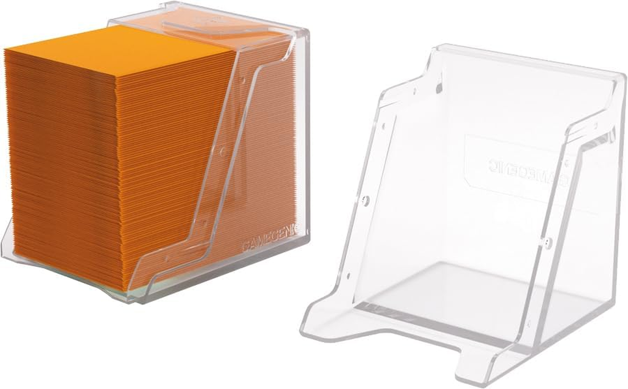Gamegenic Bastion 100+ XL Deck Box - Compact, Secure, and Perfectly Organized for Your Trading Cards! Safely Protects 100+ Double-Sleeved Cards, Clear Color, Made image number 2