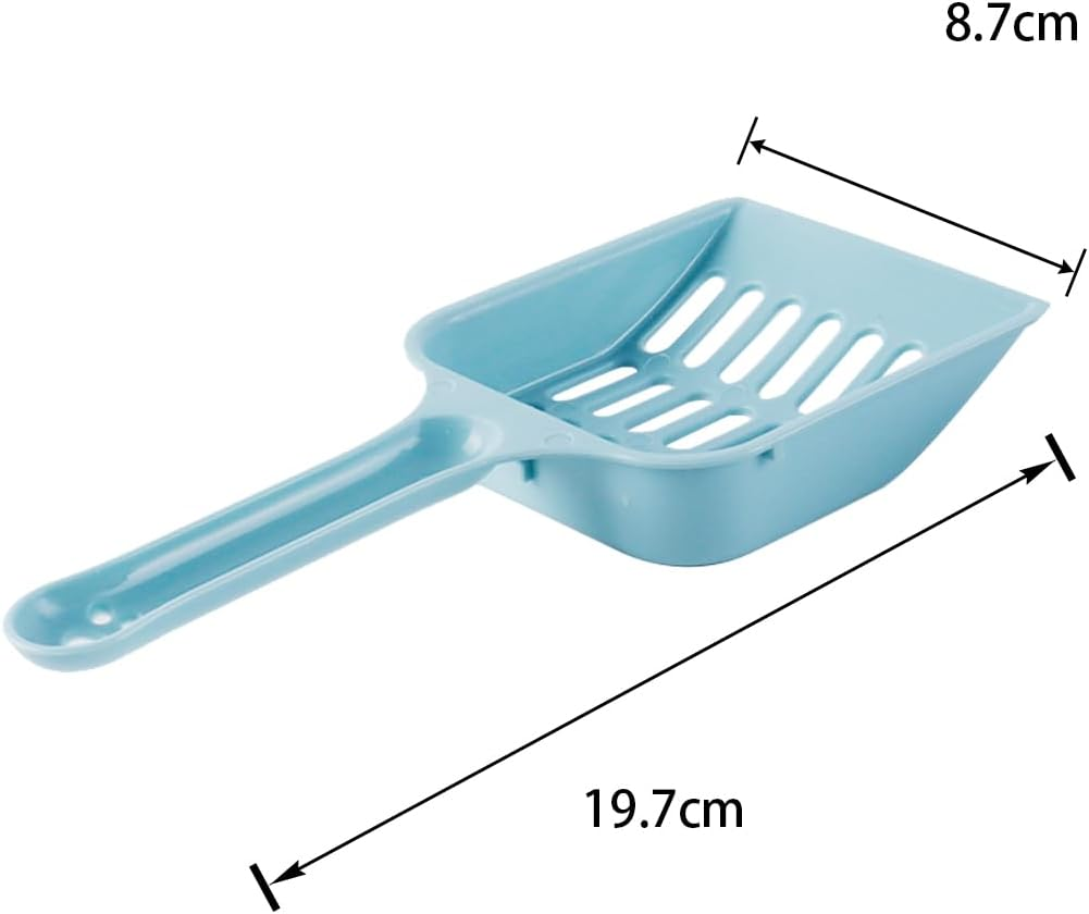 Orivin 2 Pcs Cat Litter Scoop Set Strong Plastic Poop Scooper Handy Sand Sifter Cleaning Tool for Litter Box Tray image number 6