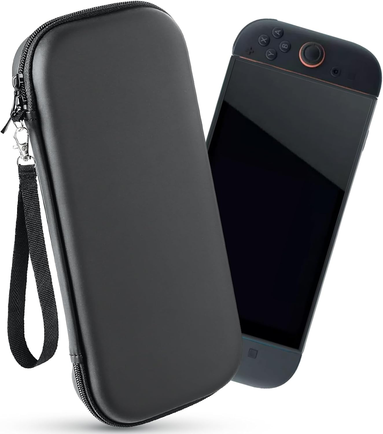 Rsaquar Carrying Case for Nintendo Switch 2 2025 - Shockproof Water-Resistant Hard Shell Travel Storage for Switch 2 & Accessories - Compact with 12 Game Cartridges, Pro Controller Pocket, Black image number 3