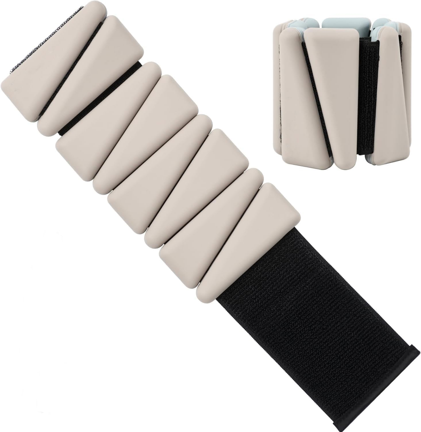 Wrist Ankle Weights Set of 2 (1 Kg Each) Adjustable Weights Training Intensity for Strength Training Walking Running Yoga Pilates Jogging for Women Men image number 1