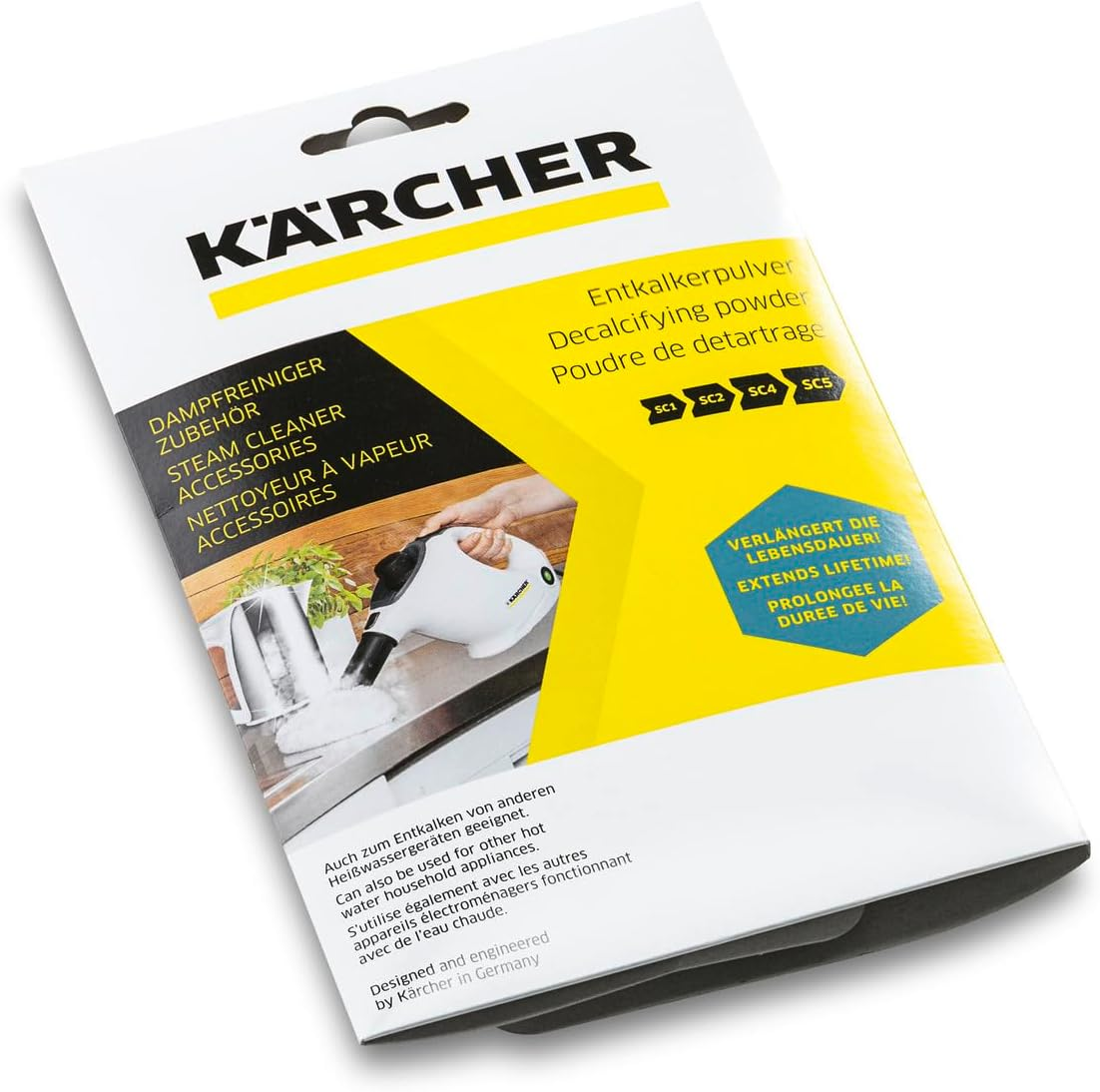 K&Auml;RCHER Descaling Powder, 6 X 17 G Each, White image number 1