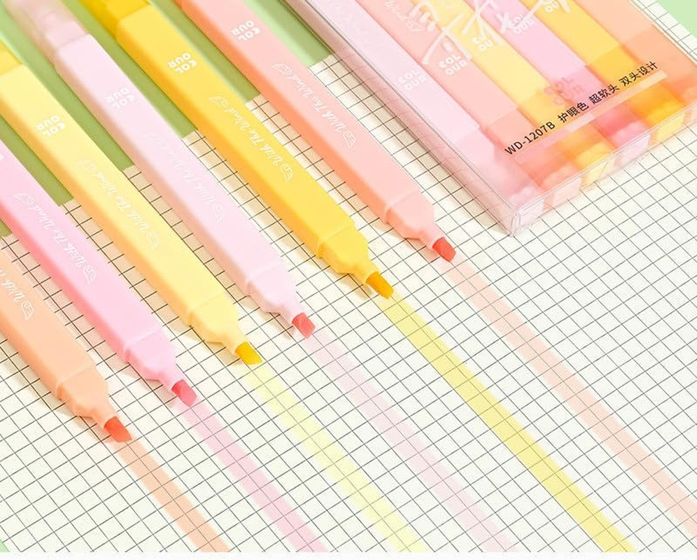 Aesthetic Cute Highlighters, 12Pcs Highlighters Assorted Colors Quick Dry Marking Pens Bible Highlighters and Pens image number 4