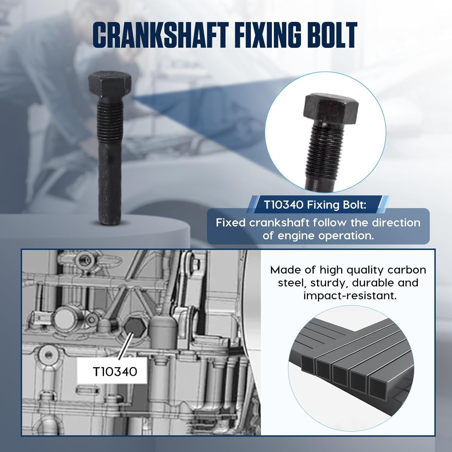 Engine Camshaft Tool Set, 6PCS Timing Belt Tool Kit for VAG EA211 1.0L 1.2L 1.4L 1.6L FSI TSI TFSI Petrol Engine Compatible with VW Audi A3 /Golf 7/New Jetta/Skoda/Santana/Lavida image number 4