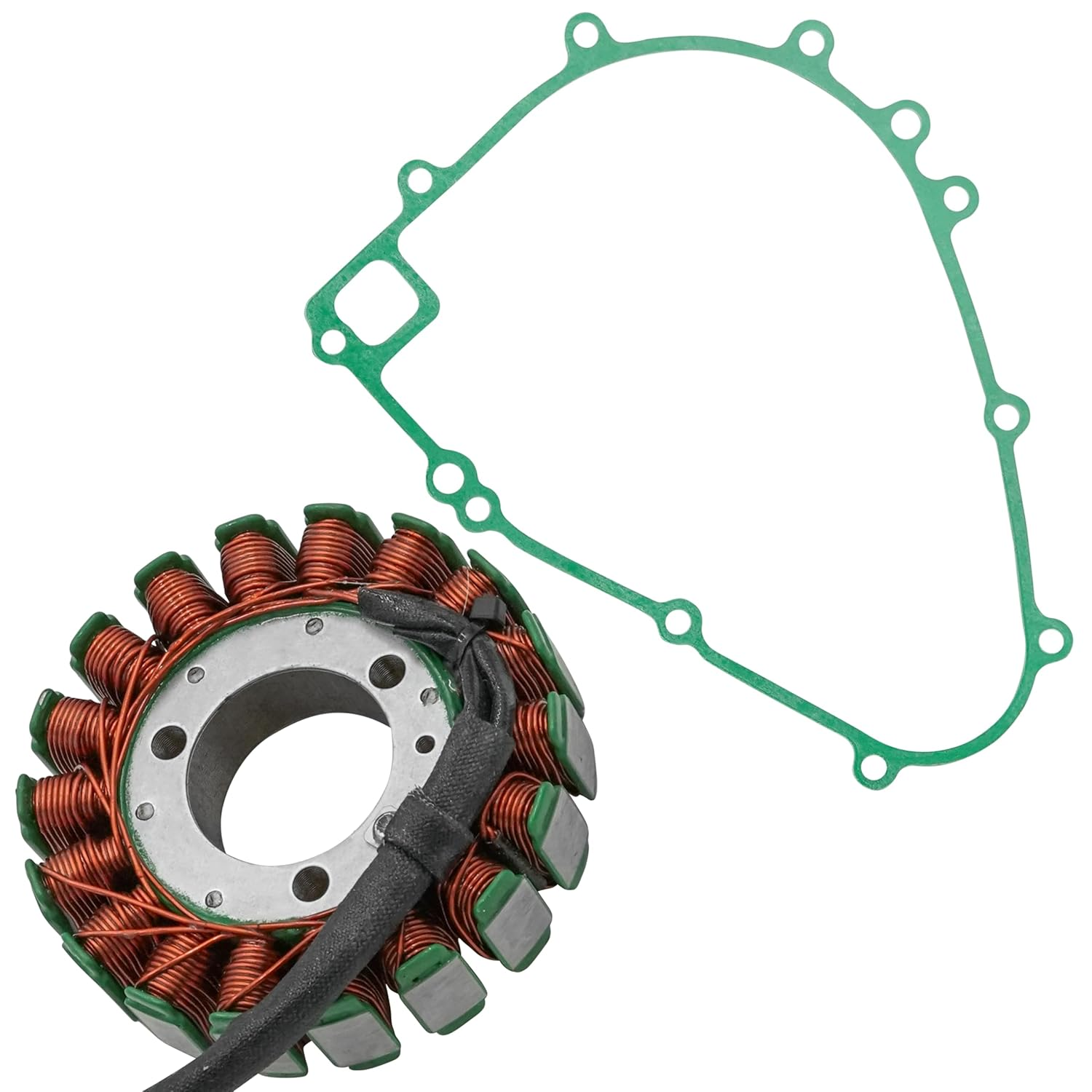 Caltric Stator & Gasket Compatible with Kawasaki Bayou 300 Klf300C KLF 300C 4X4 1989 1990 1991 1992-2005 image number 3