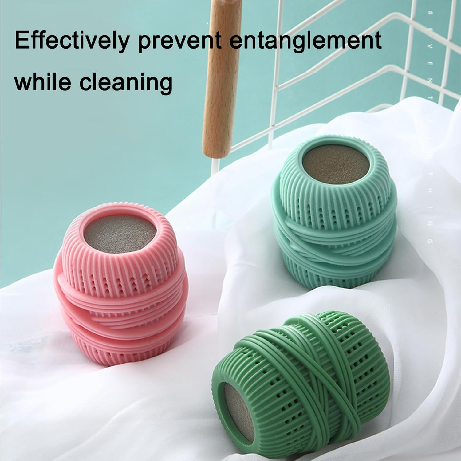 3 Pack Reusable Dryer Balls, Fabric Softener Dispenser Balls for Laundry, Static Removal & Softening, Washing Machine Safe