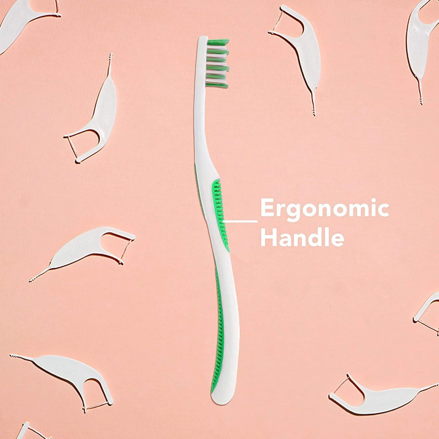 Platypus Orthodontic Toothbrush - Effectively Fights Bad Breath - Ideal for Braces - Soft, Angled Bristles for Better Access around Brackets and Archwires - Comfortable Silicone Grip - 1 Pc image number 5