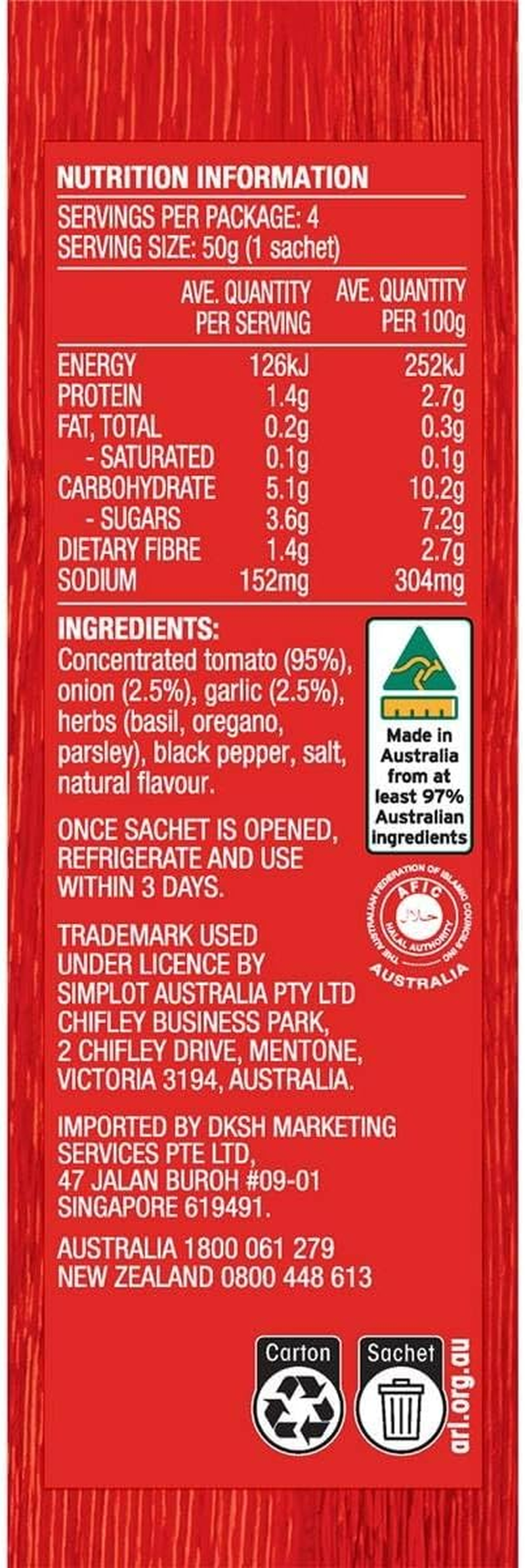 Leggo'S Pizza Sauce Sachet 2 X 200 G image number 2