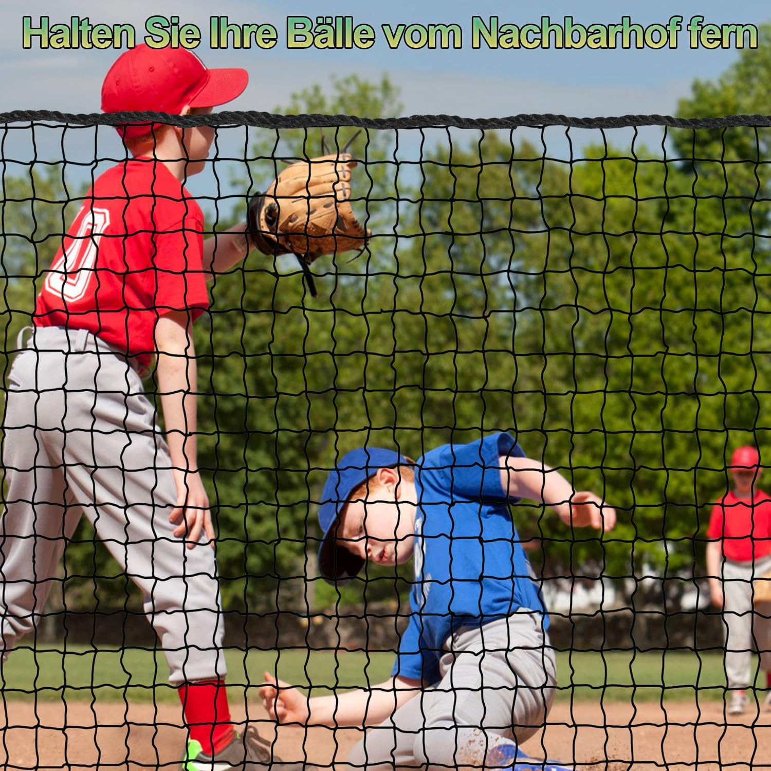 Hanlintk Golf Net, Golf Practice Net (Net Only), 3 X 6 M, Heavy Duty Nylon Golf Impact Net for Golf, Baseball, Hockey image number 5