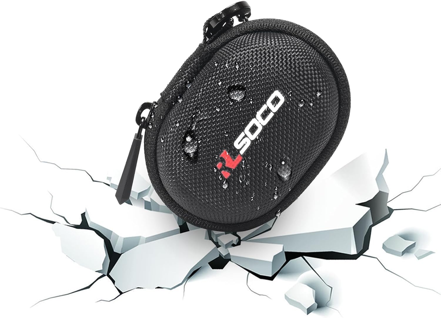 RLSOCO Carrying Case for Anker Soundcore Space A40 Adaptive Active Noise Cancelling Wireless Earbuds - Black (Case Only) - Black image number 6