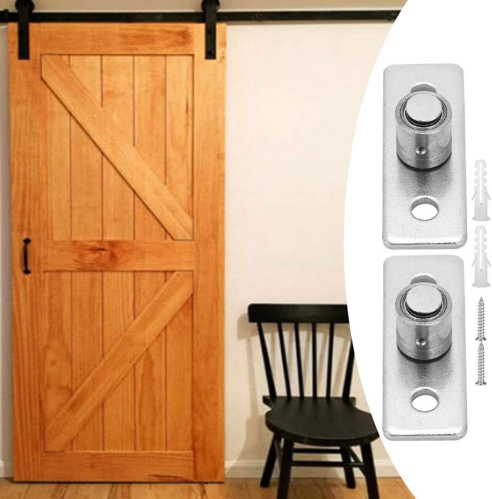 Omabeta Pack of 2 Sliding Barn Door Floor Guide, Stainless Steel Sliding Door Floor Guide, Door Hardware Accessories for Wooden Doors Sliding Doors Barn Doors, Quiet and Easy to Install image number 1