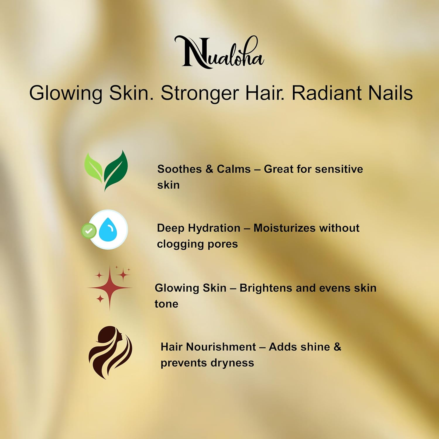 Nualoha Organic Cacay Oil - 100% Organic, Pure, Natural and Cold Pressed Moisturizer for Face, Glowing Skin, Hair Care and Nails - 30 ML image number 2