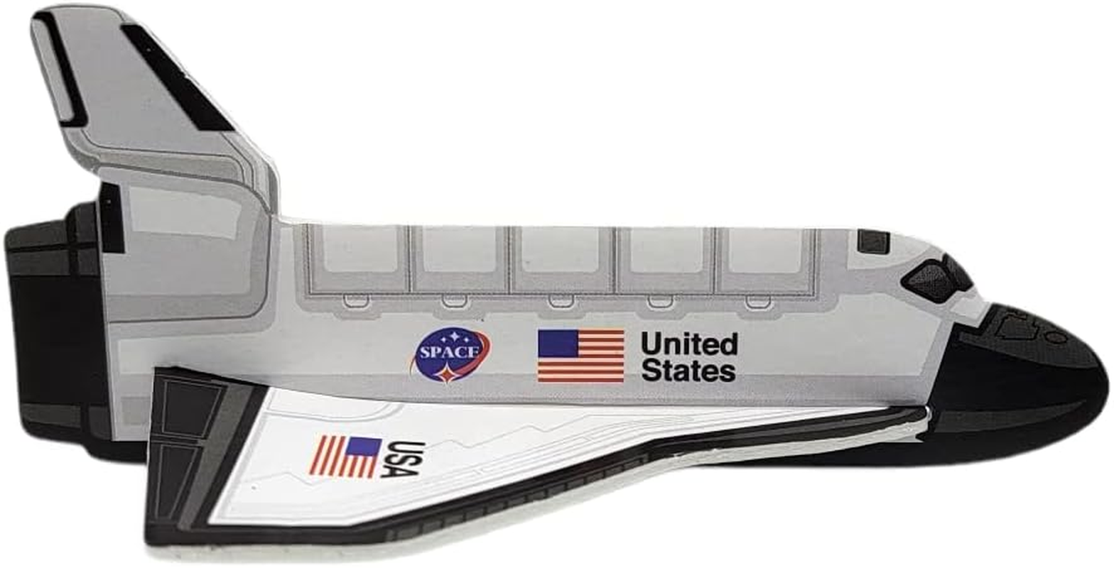 Zugar Land Space Shuttle Foam Gliders (5") Outer Space Cosmos Flying Toys. Plane Fun Jet (48 Gliders) image number 5