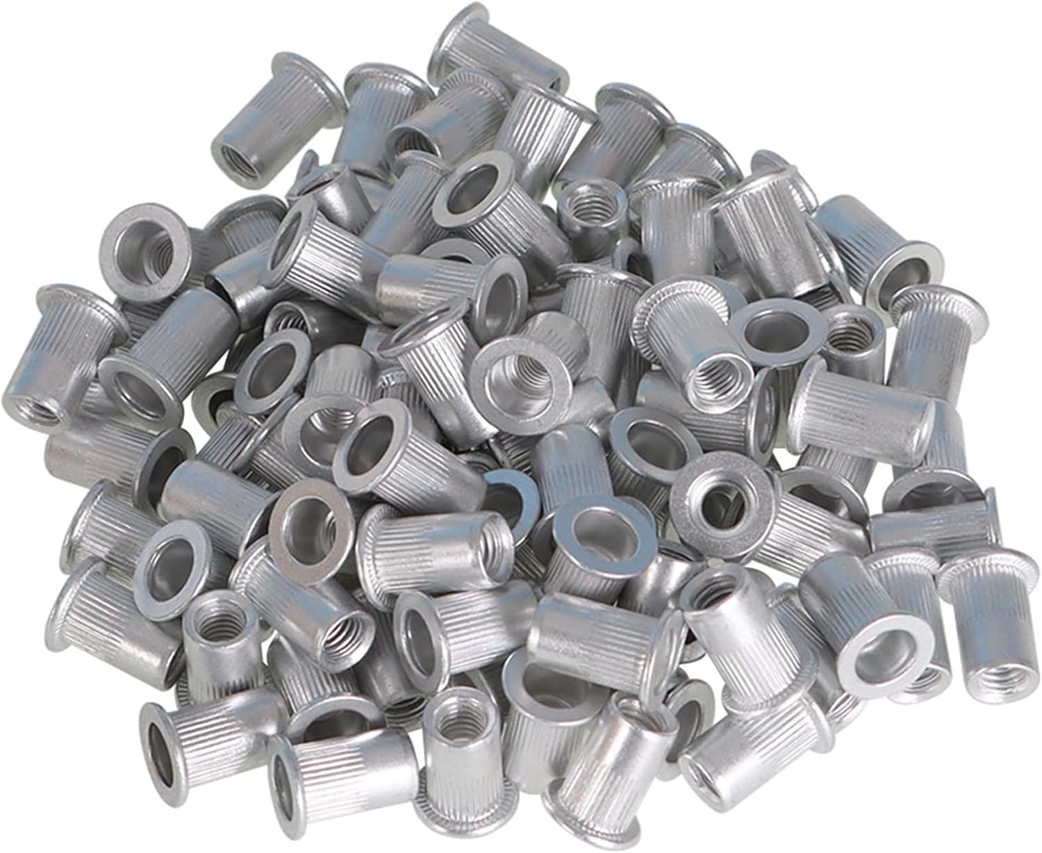 100Pcs M6 Rivet Nuts Blind Nut Nutsert Rivnut Aluminium image number 1