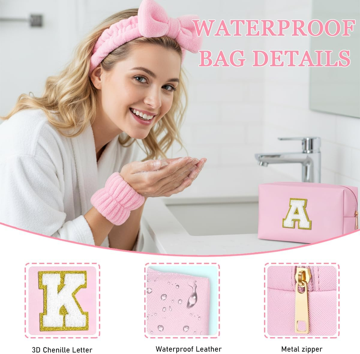 Tindisonka Elegant Spa Set for Women&ndash; All-In-One Kit with Makeup Brushes, Hair Scrunchies, Sleep Mask, Bath Bombs, Skincare & Makeup &ndash; Ideal Gift for Teens, Bridesmaids & More, A image number 6