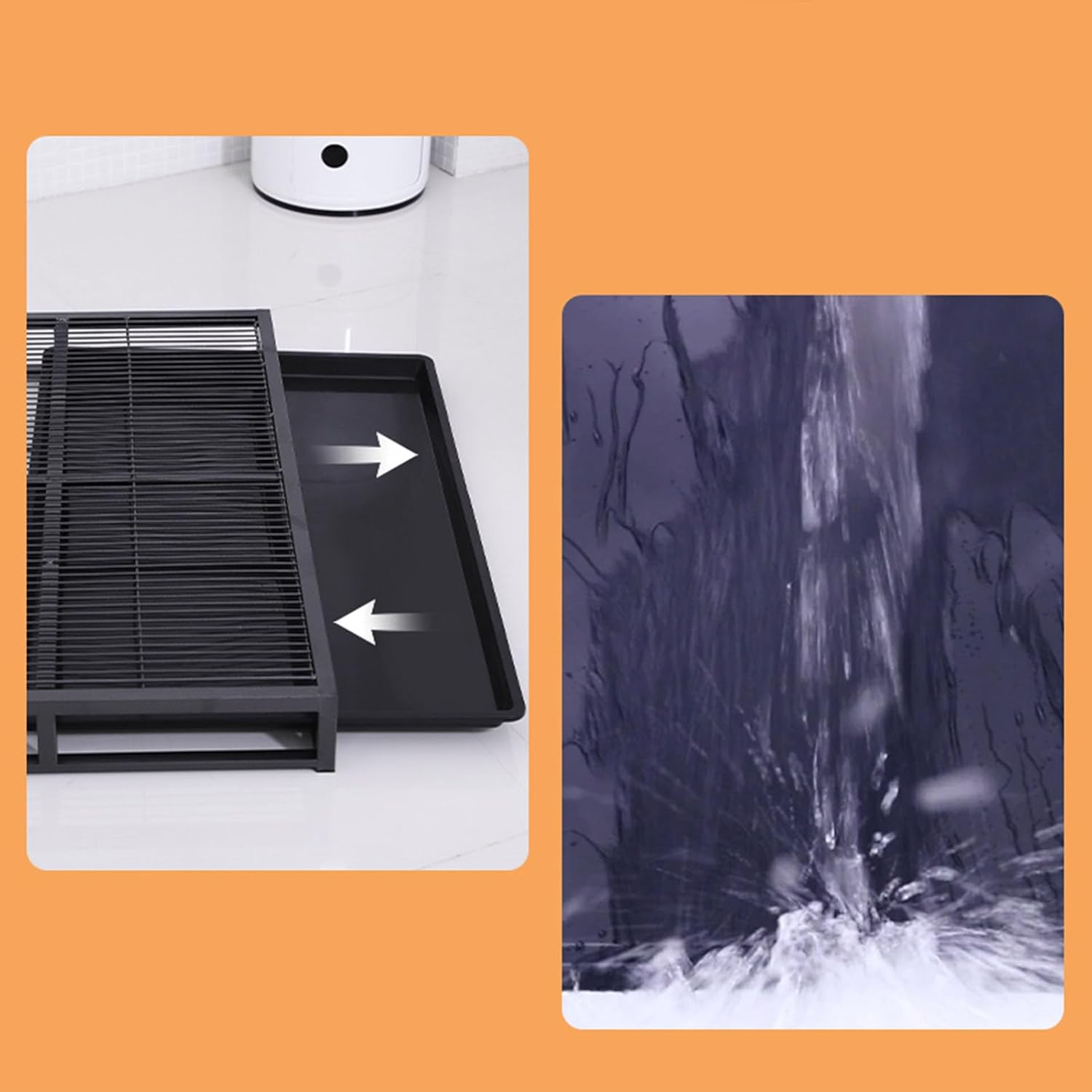 Dog Potty Tray, Metal Dog Toilet Training Tray, Reusable Puppy Dog Training Toilet, Dog Pee Pad Holder for Indoor & Outdoor (Medium) image number 1