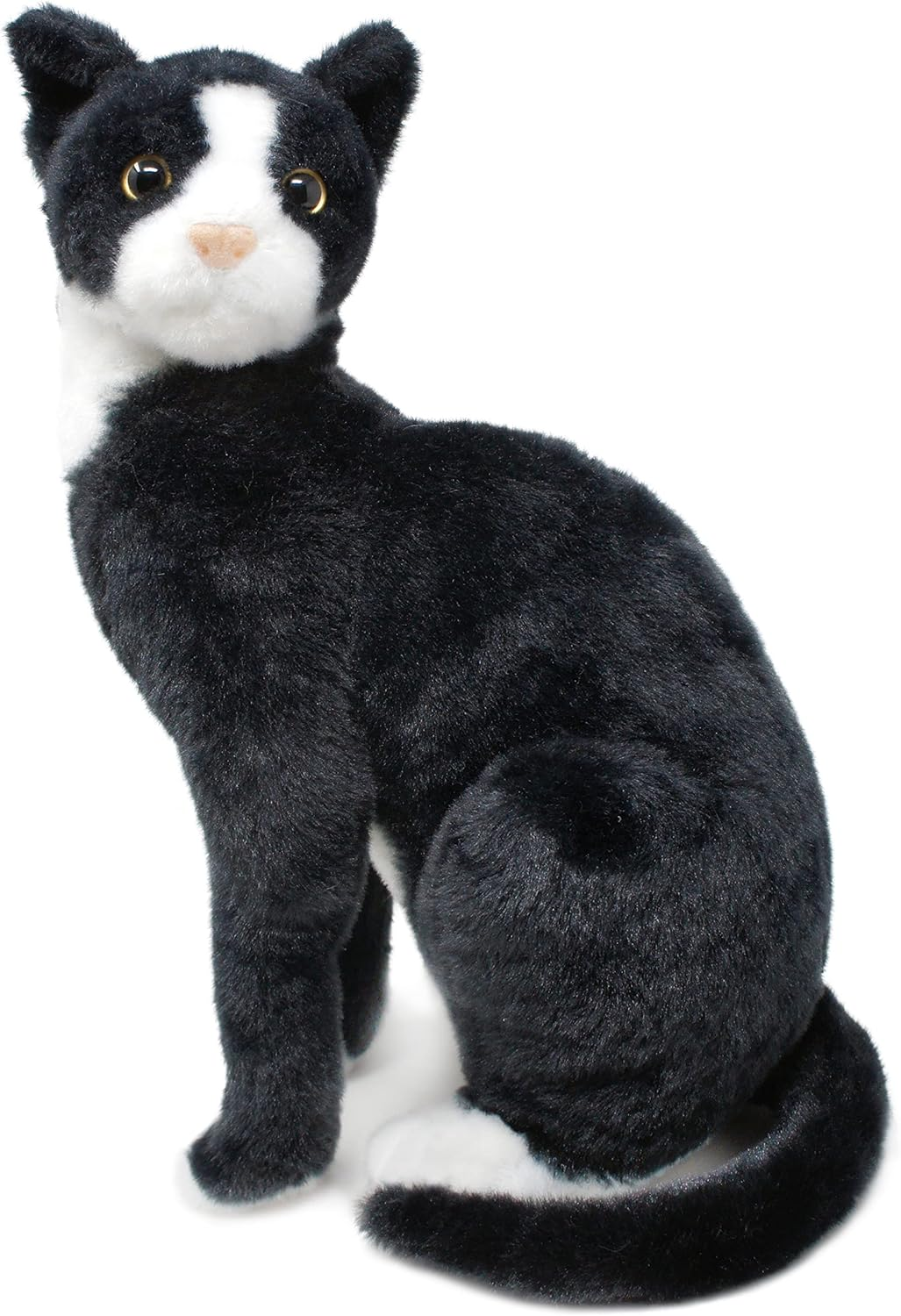 Tate the Tuxedo Cat - 14 Inch Stuffed Animal Plush Black and White Kitten - by Tigerhart Toys image number 4