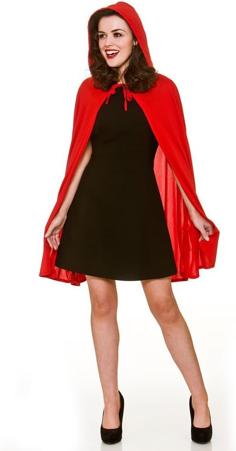 Wicked Costumes Adult Female Red Hooded Cape Fancy Dress