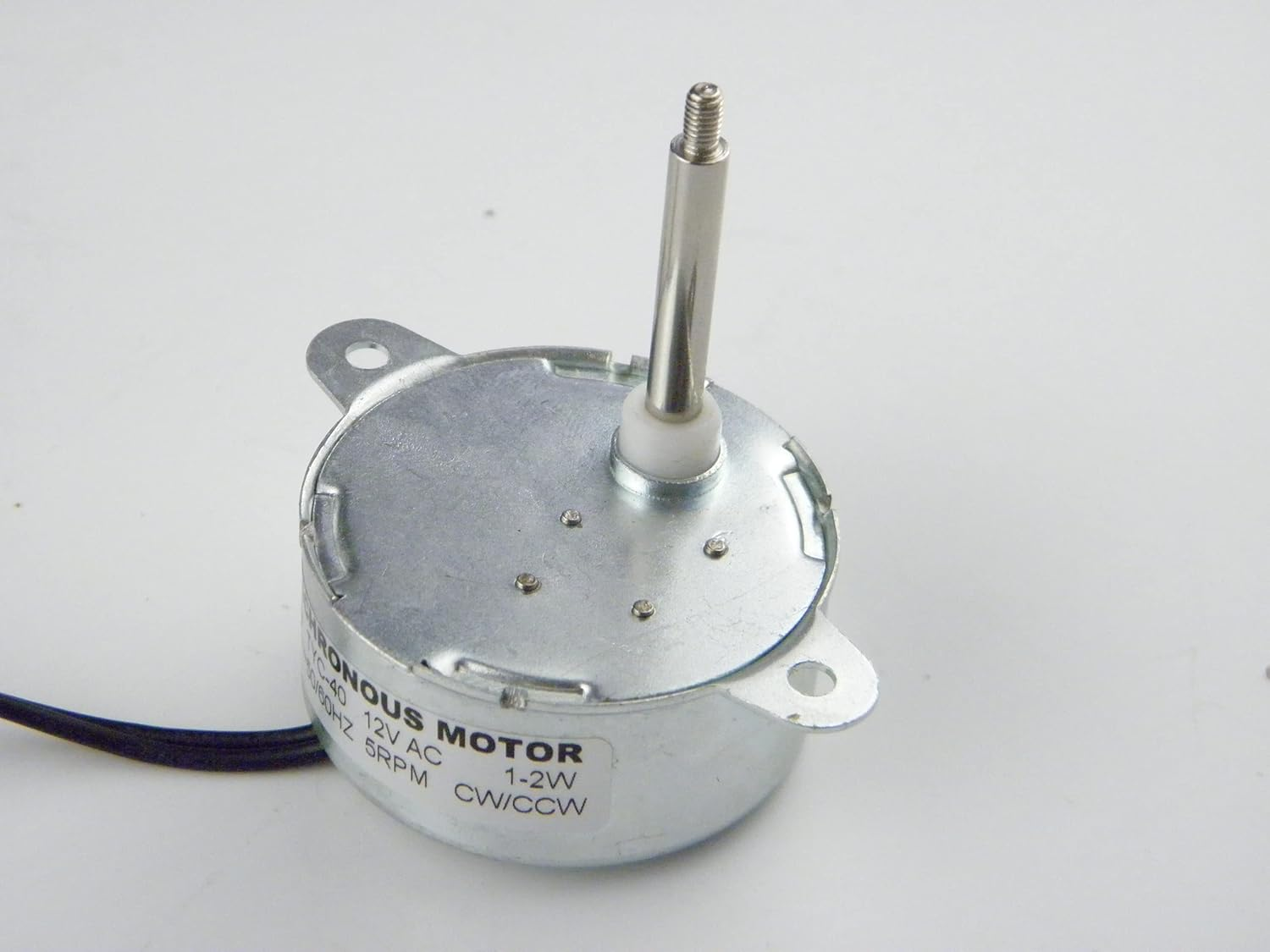 CHANCS TYC-40 Small Synchronous Motor DC 12V 5RPM Shaft 35Mm CW/CCW Electric Motor for Decorative Colored Lights