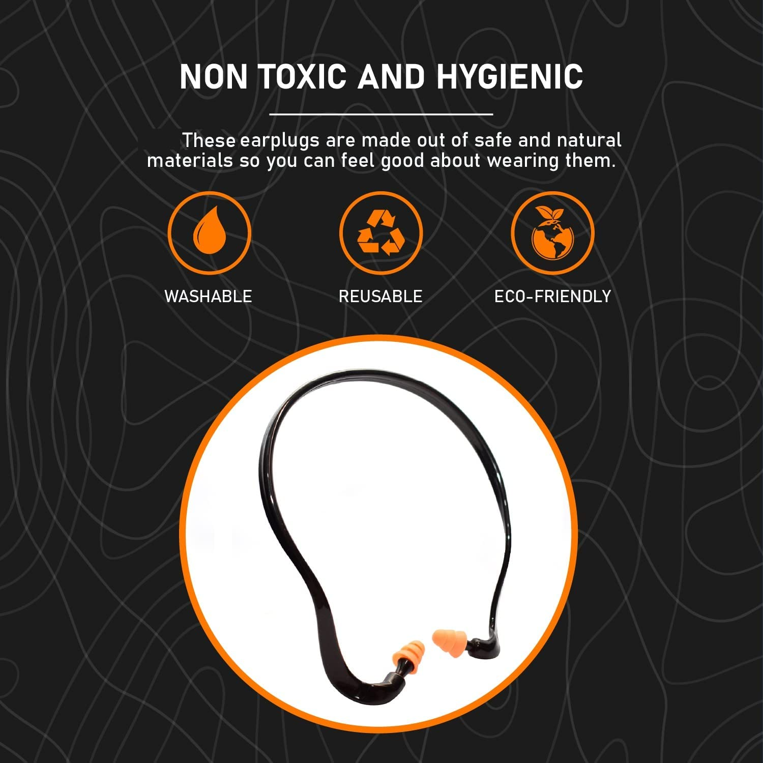 2Pcs Pairs Banded Silicone Ear Plugs and 10 Pairs Silicone Replacement Pods Soft Reusable Washable for Sleeping Swimming Noise Hearing Protection Earplugs Music Concerts Construction Shooting Hunting image number 5