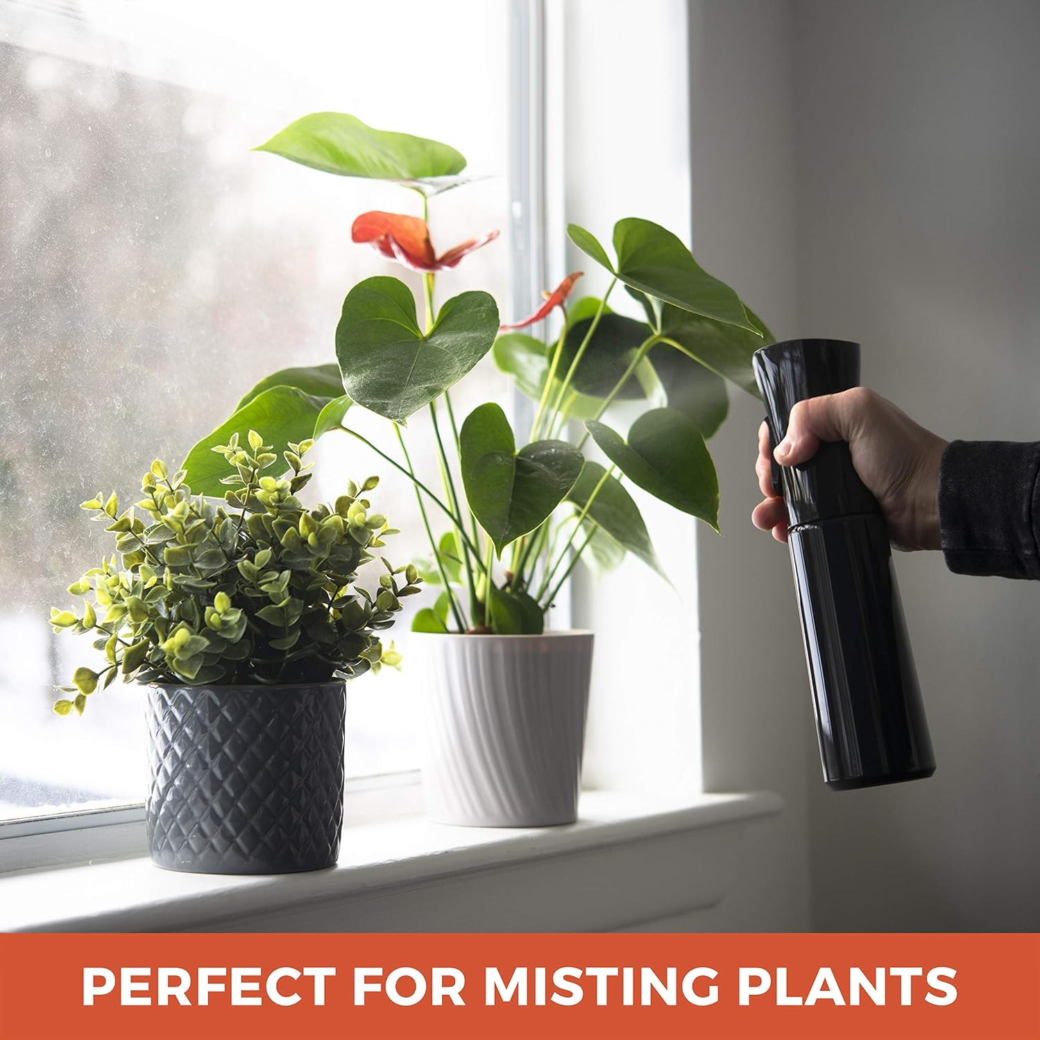 Alpree Hair Spray Bottle Continuous Water Mister Empty Ultra Fine for Hair Styling, Pets, Plants, Cleaning, Misting & Skin Care, Salons, for Taming Hair in Morning, Curly Hair, Essential Oil Scents & image number 2