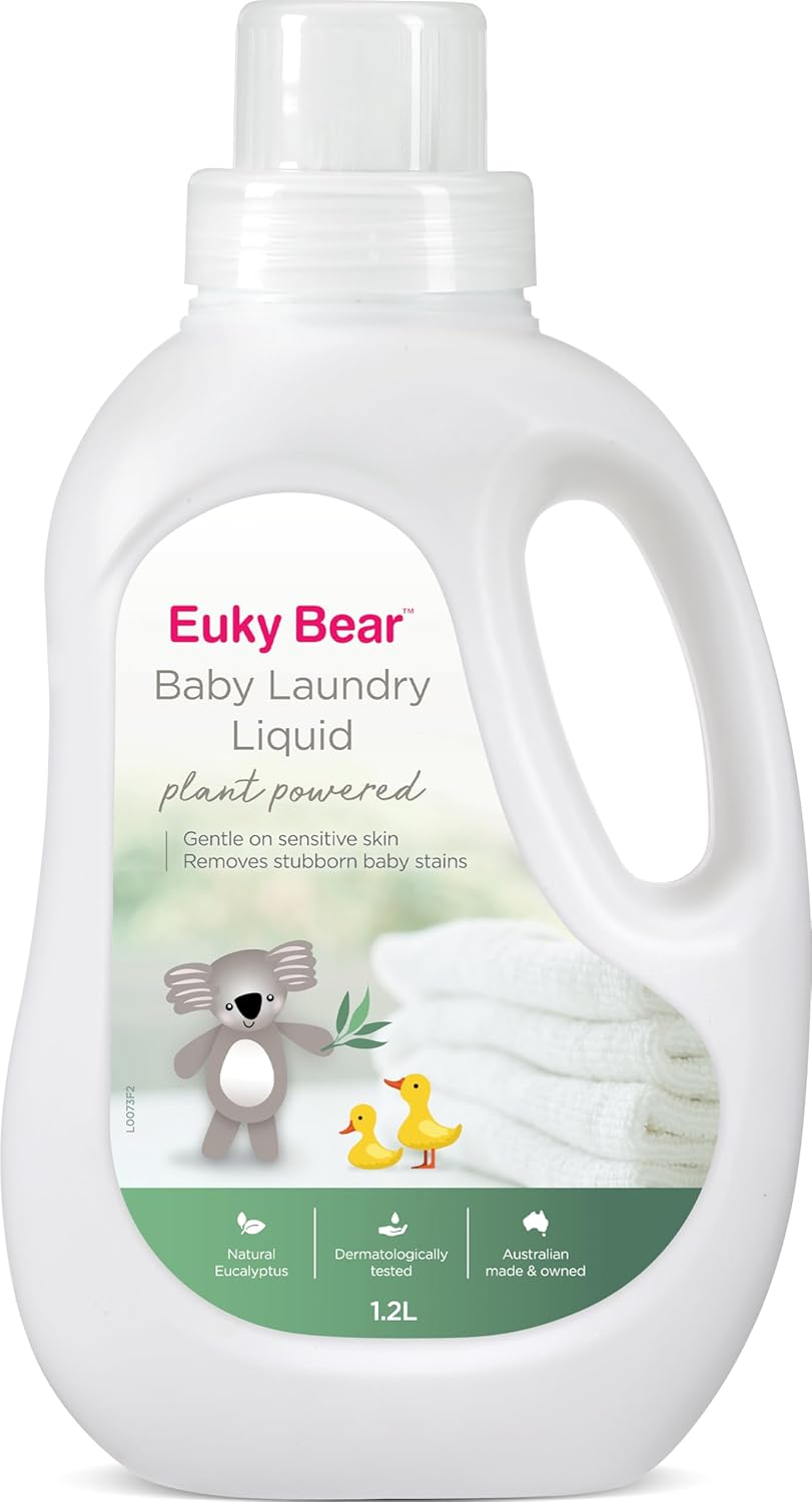 Euky Bear Baby Laundry Liquid Clothes Washing Plant Based Natural Detergent 1.2L image number 1