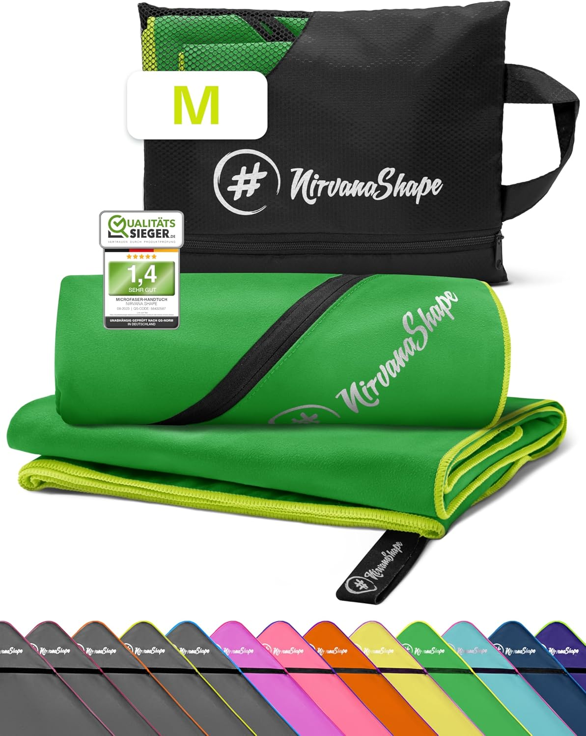 Nirvanashape &reg; Microfiber Towels | Absorbent, Light, Quick-Drying | Bathroom Towels, Travel Towels, Sports Towels | Ideal for Travel, Fitness, Yoga, Sauna, Swimming