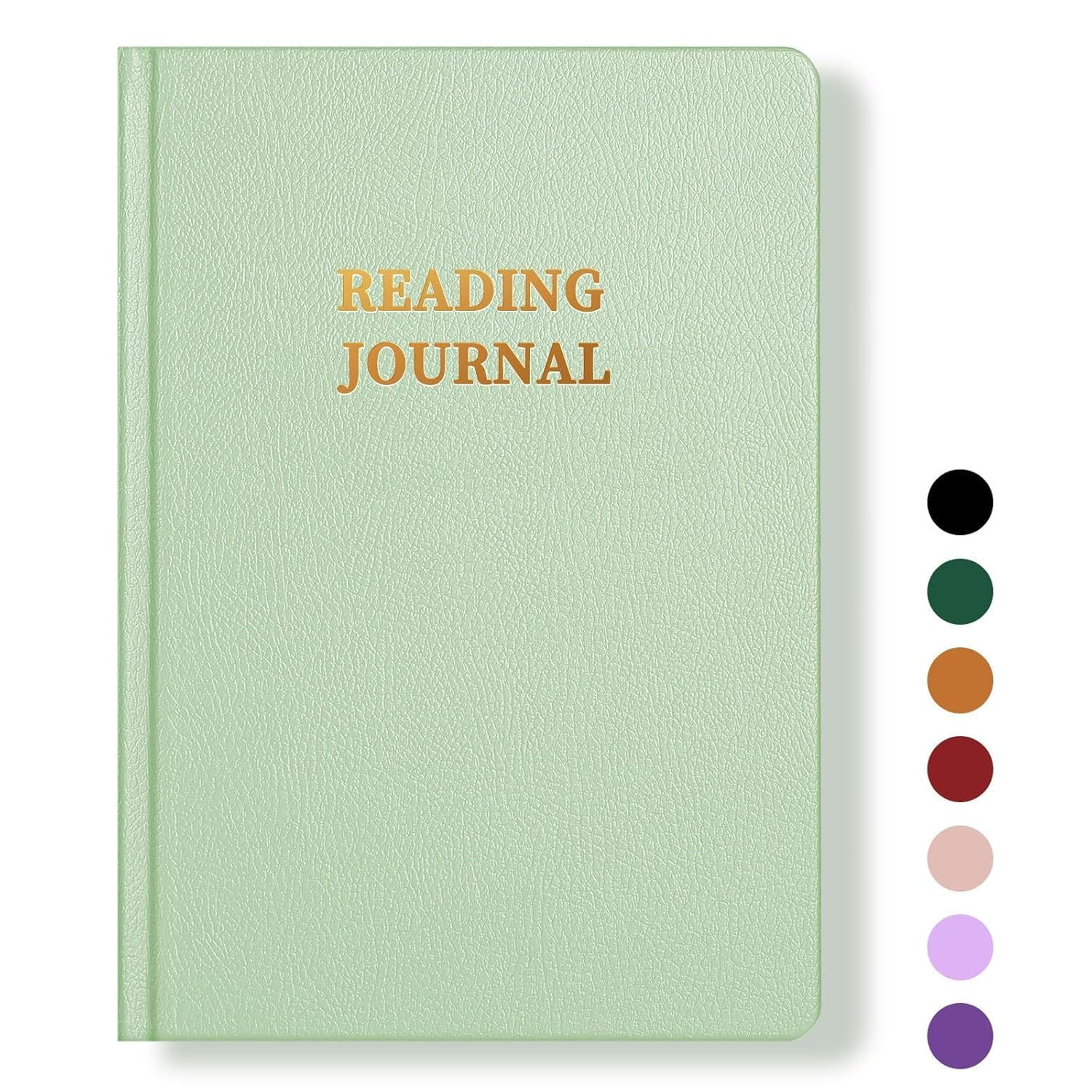 DUOMIAO Leather Reading Journal - Book Lovers and Readers, Review and Track Your Reading with 65 Book Reviews, 5.8&rdquo;X8.3&rdquo; (Green) image number 2