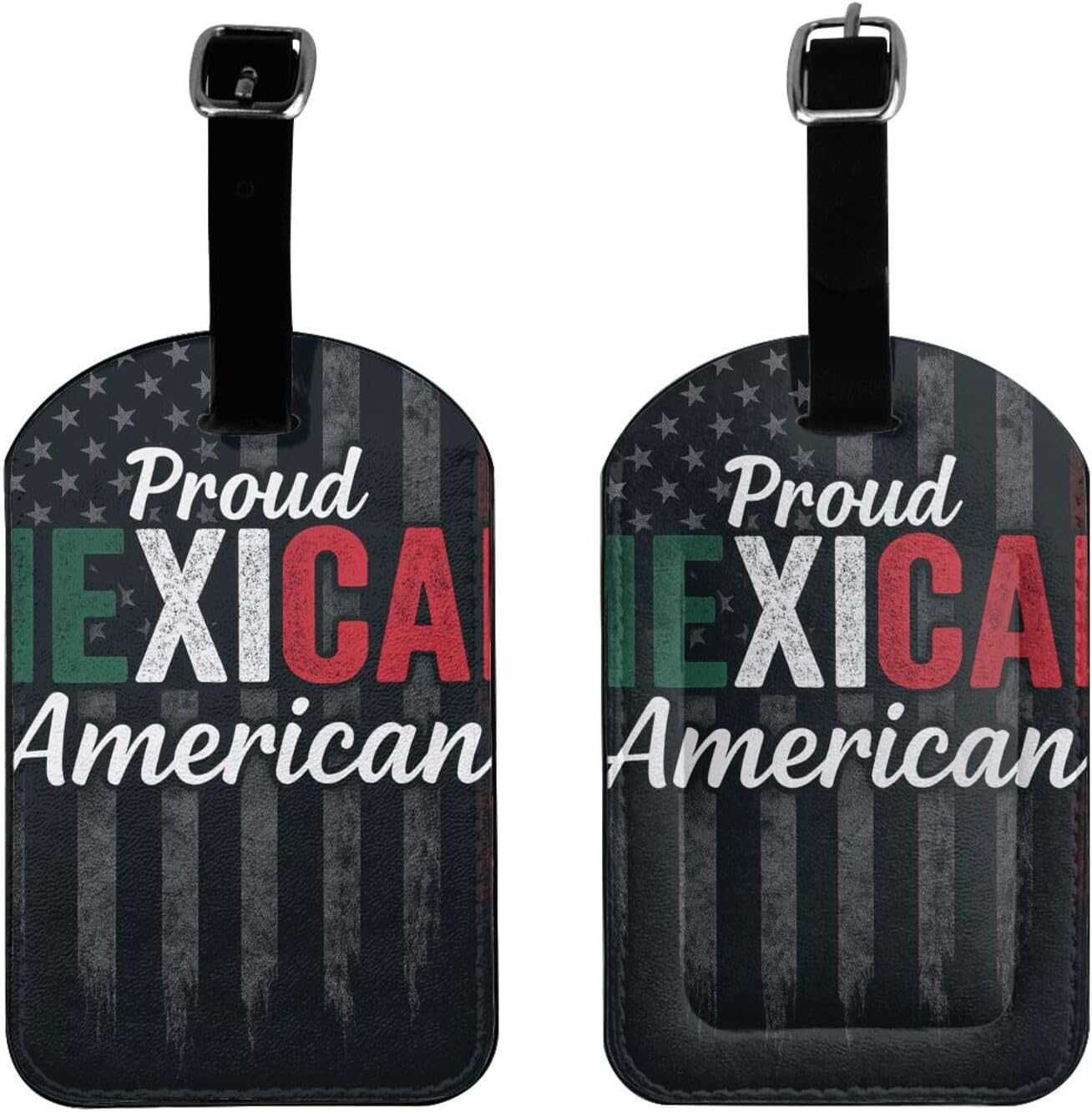 Proud Mexican Print Elegant Tag Stylish Tag Luggage Tag 4.3 X 2.76 Inch for Suitcases Travel Bags image number 3