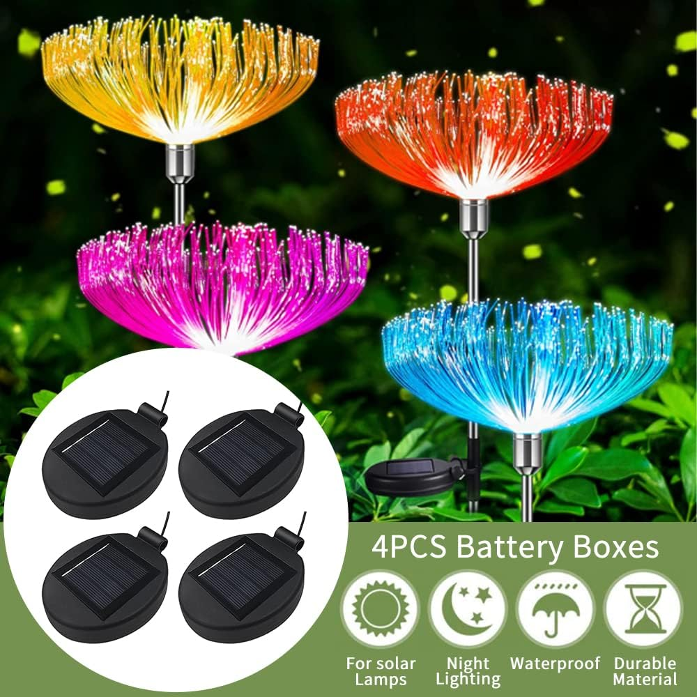 Solar Lantern Top LED Panel Lantern Lid Lights Replacement Part for Outdoor Flower DIY Solar Flower Lights Garden Patio Decor (4PCS) image number 6