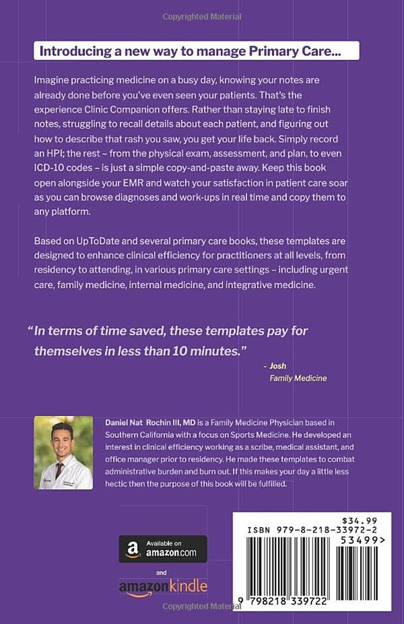 Clinic Companion: Essential Templates for Primary Care image number 1