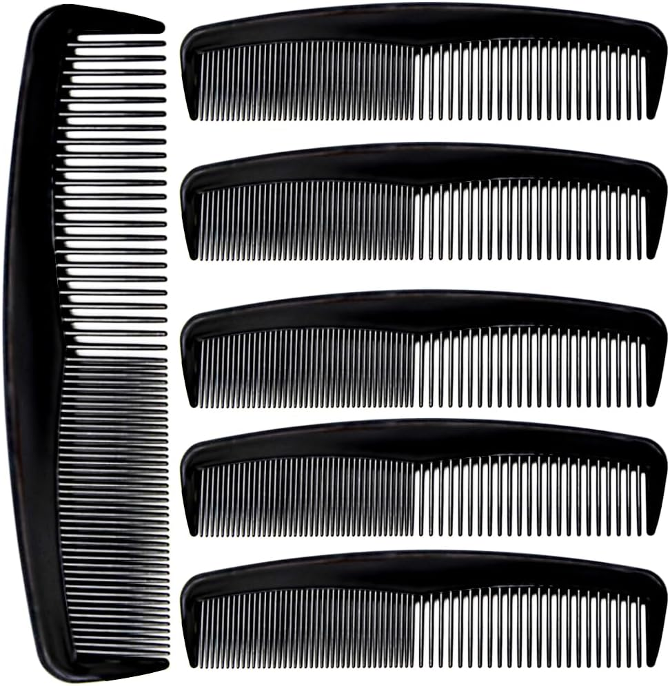 (6 Pack) 5" Pocket Hair Comb Beard & Mustache Combs for Men'S Hair Beard Mustache and Sideburns image number 5
