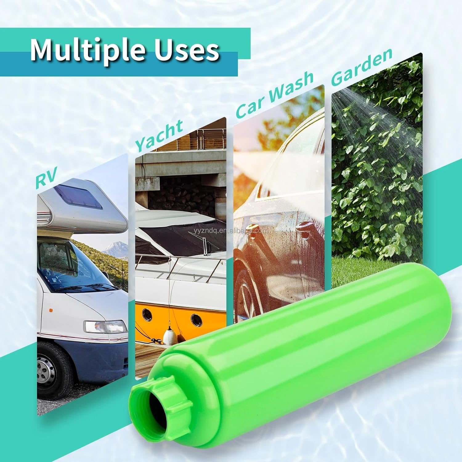 Inline Water Filter, Caravan, RV NSF Certified, Reduces Odors, Bad Taste, Rust, Chlorine, Ideal for RV Caravans and Marine Use, 2 Pack RV Essentials image number 2