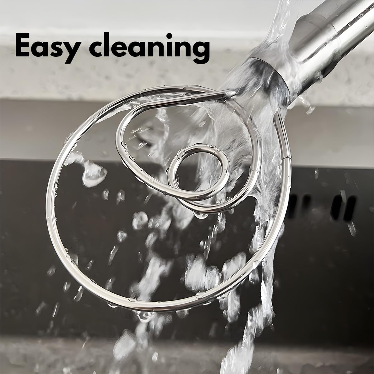 2PCS 30Cm Danish Dough Whisk Set 304 Stainless Steel Large Bread Dough Egg Whisk Hand Mixer Baking Tools for Cake Cookie Dessert Bread Pizza Pastry Food Biscuits image number 1