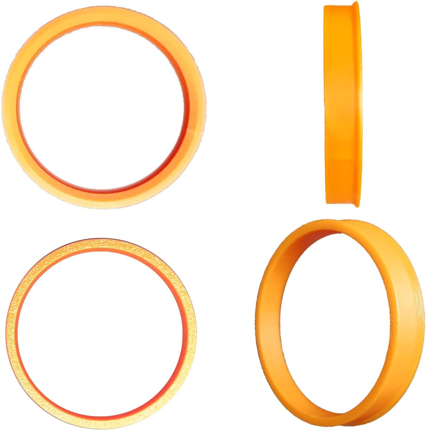 WHEEL CONNECT Custom Made ABS Hub Centric Rings, Set of 4, ABS Plastic Hubrings-Medium Size. for Any Outer Diameter Size from 74.1Mm to 112Mm. image number 1