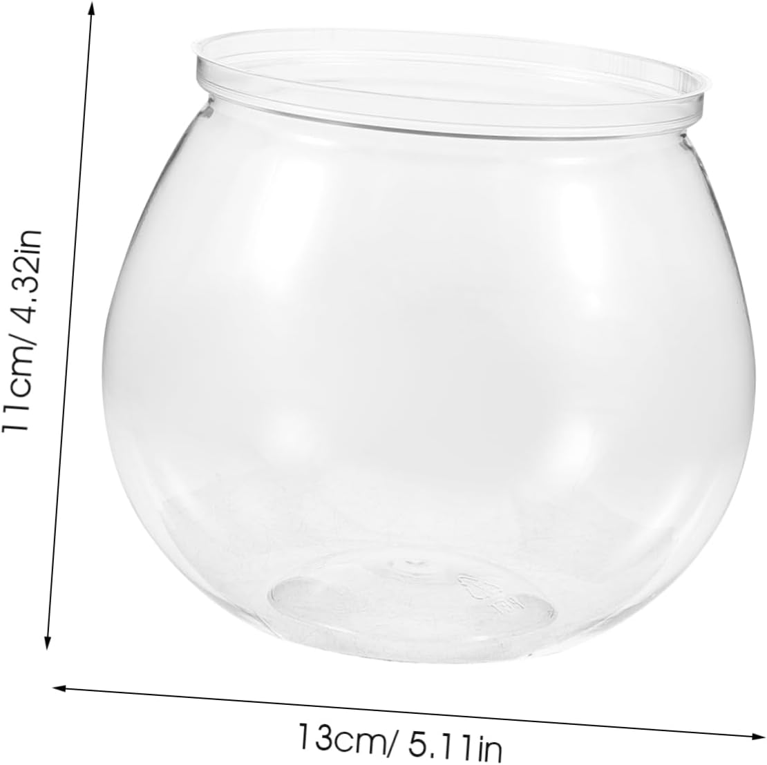 Gatuida 3Pcs Fish Bowl Aquarium Betta Fish Tank for Decor Pet Material Easy Maintenance for and Small Aquatic Pets image number 3