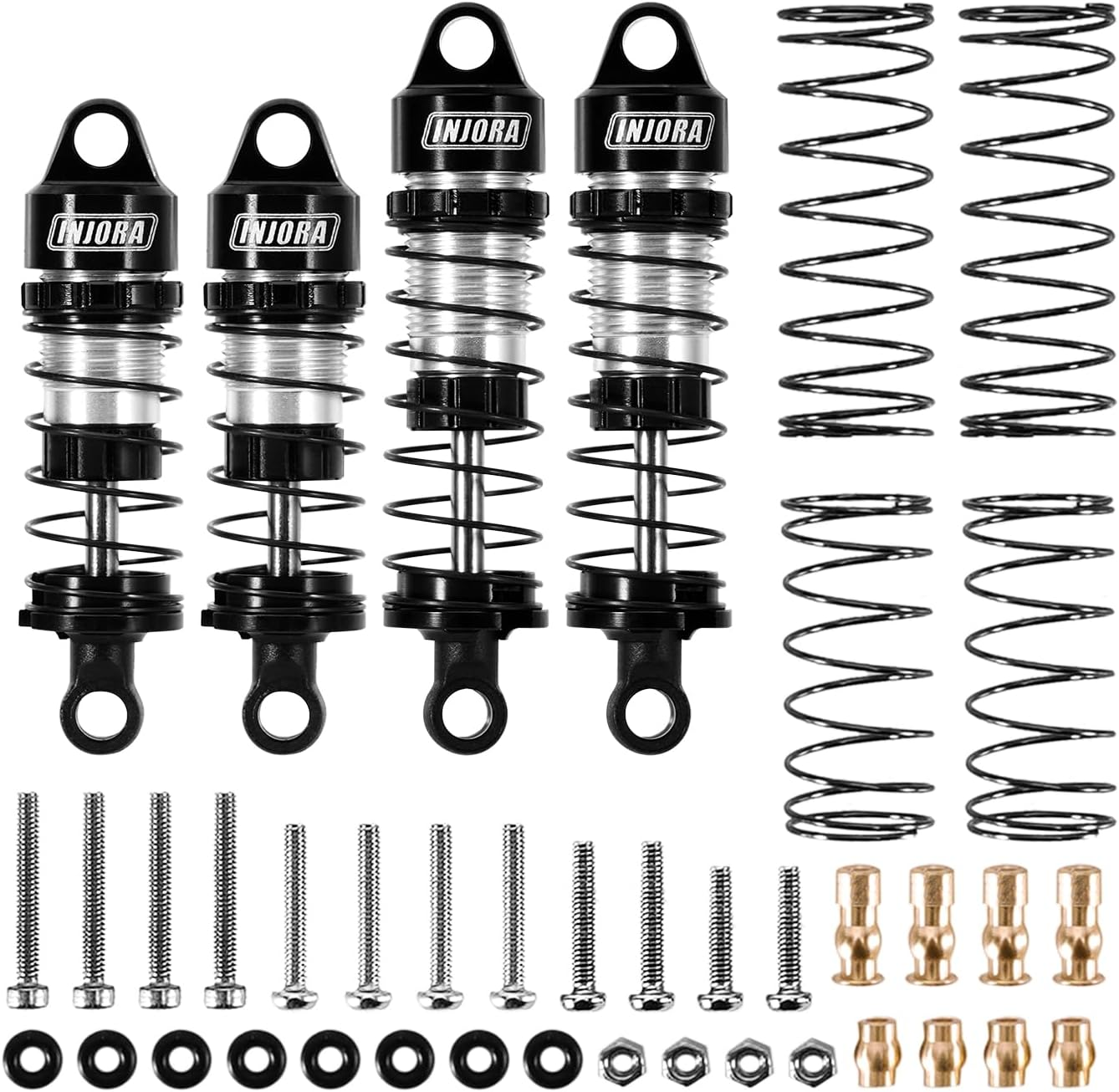 INJORA Aluminum Oil Shocks for Buggy Losi Micro-B/Micro-T (Front & Rear) image number 5