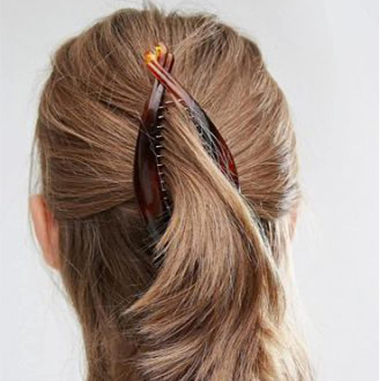 Pack of 4 Banana Clips, Retro Female Hair Accessory Hair Comb, Fishtail Hair Accessories, French Banana Clip Combs, Applicability, Suitable for Long, Curly or Straight Hair