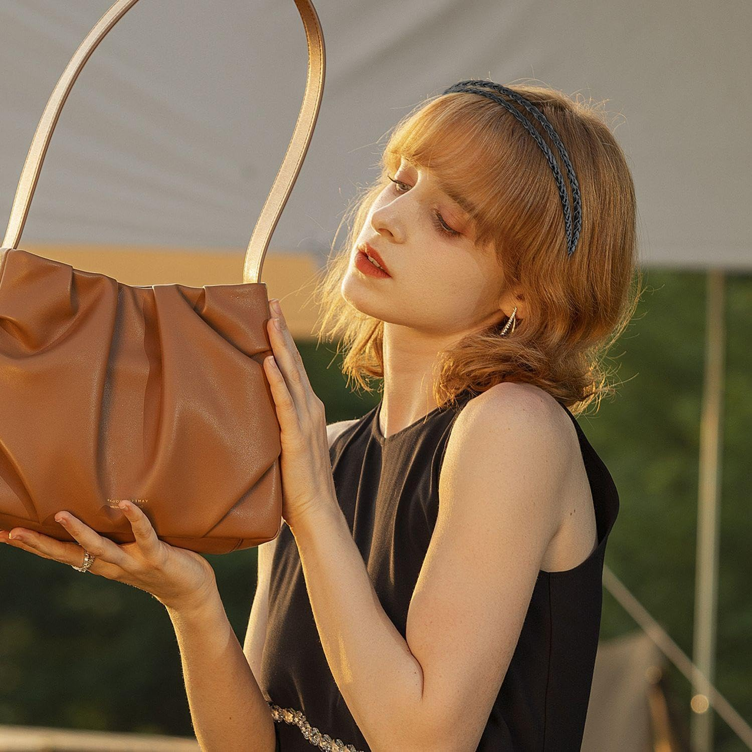 3 X Braided Headbands, Adjustable Elastic Headband, Stylish and Simple Hair Accessories, Classic and Versatile Hair Accessories. image number 5