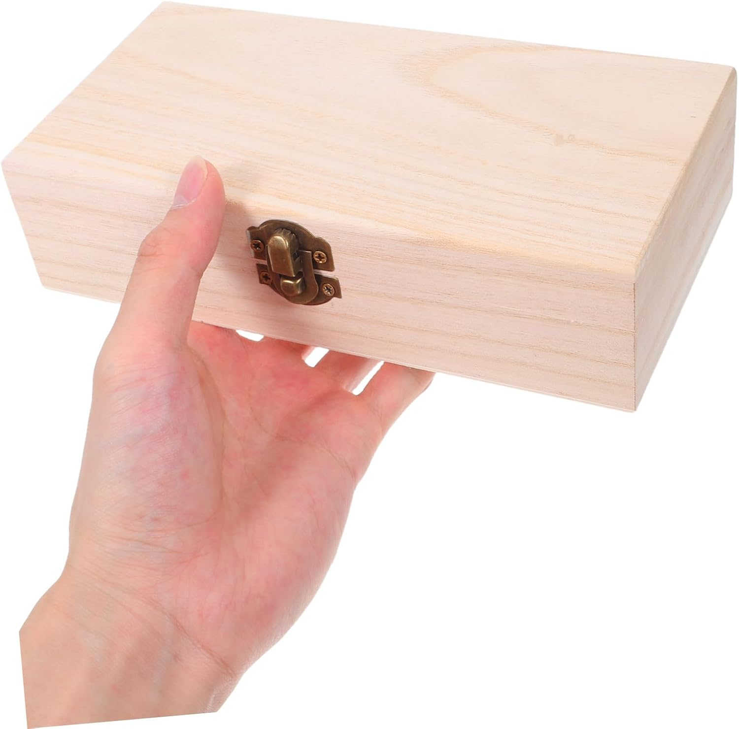 2Pcs Versatile Crafting Treasure Chest with Hinged Lid Clasp for Jewelry Keepsakes and DIY Decoration image number 2