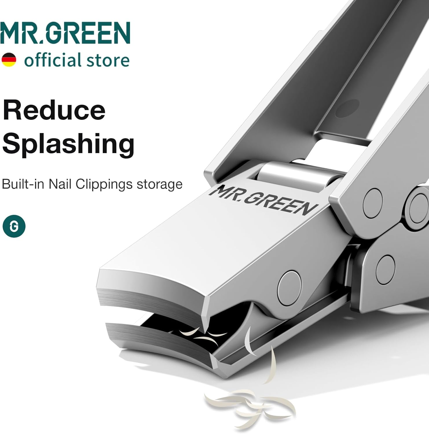 MR.GREEN Innovative Folding Nail Clippers Collapsible Nail Cutters Stainless Steel Nail Scissors Portable Travel Manicure Tools