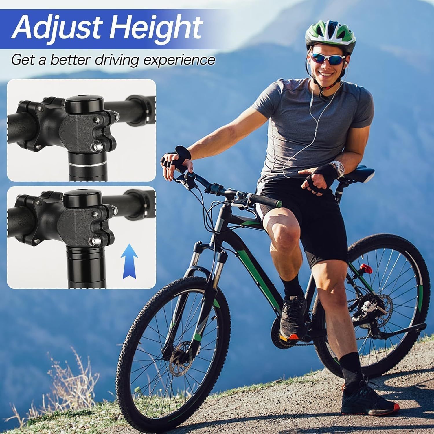 8PCS Bicycle Headset Spacers, Black Aluminium Stem Spacer Ring(5Mm/10Mm/15Mm/20Mm