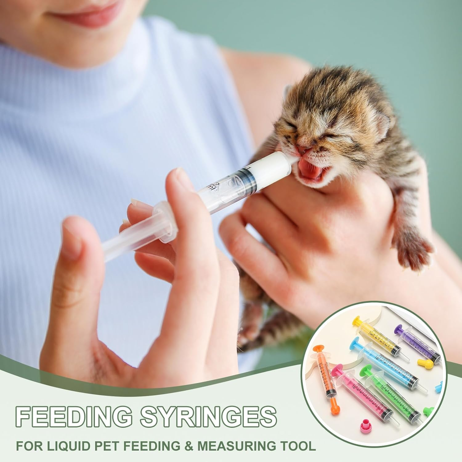 Uxcell Feeding Syringes with Cap, Plastic Syringes for Liquid Pet Feeding Measuring Tool No Needle 10Ml, (Blue, 4 Pcs), Intended for Dog/Cat/Rabbits/Small Animal/Scientific Lab image number 3
