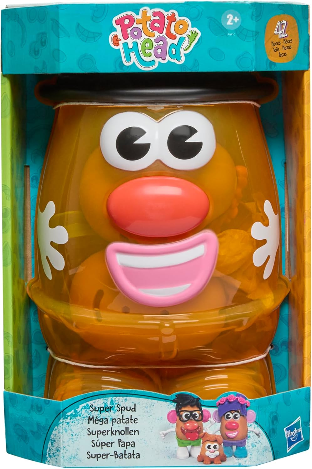 Potato Head Super Spud Toy Set with 42 Parts and Pieces Including Storage Container, Creative Toddler and Preschool Toys for Girls and Boys 2 Years and Up
