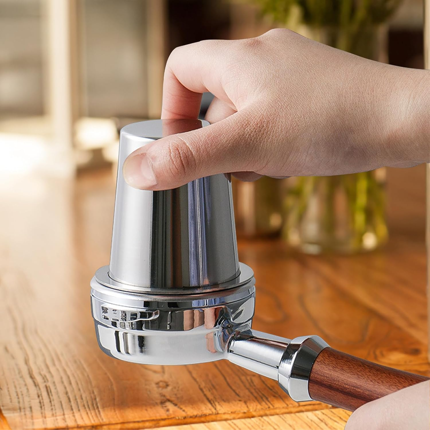 Dosing Cup 58Mm, Coffee Portafilter Dosing Cup Stainless Steel Fits 58Mm Barista Portafilter, Espresso Accessories for Espresso Coffee Machines for Barista, Home, Cafeteria image number 6