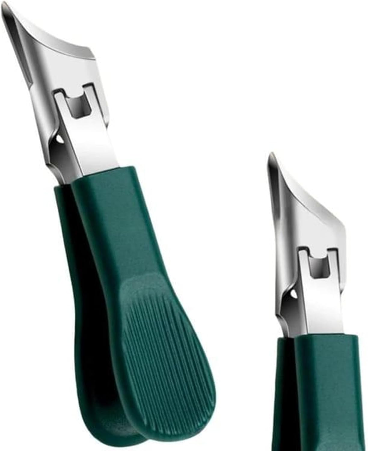 Hobngmuc Slanted Nail Clippers - Anti-Splash Wide Jaw Ingrown Toenail Cutter with Nail File - Splash-Proof Fingernail Cutting Tool for Seniors Women Adults image number 4