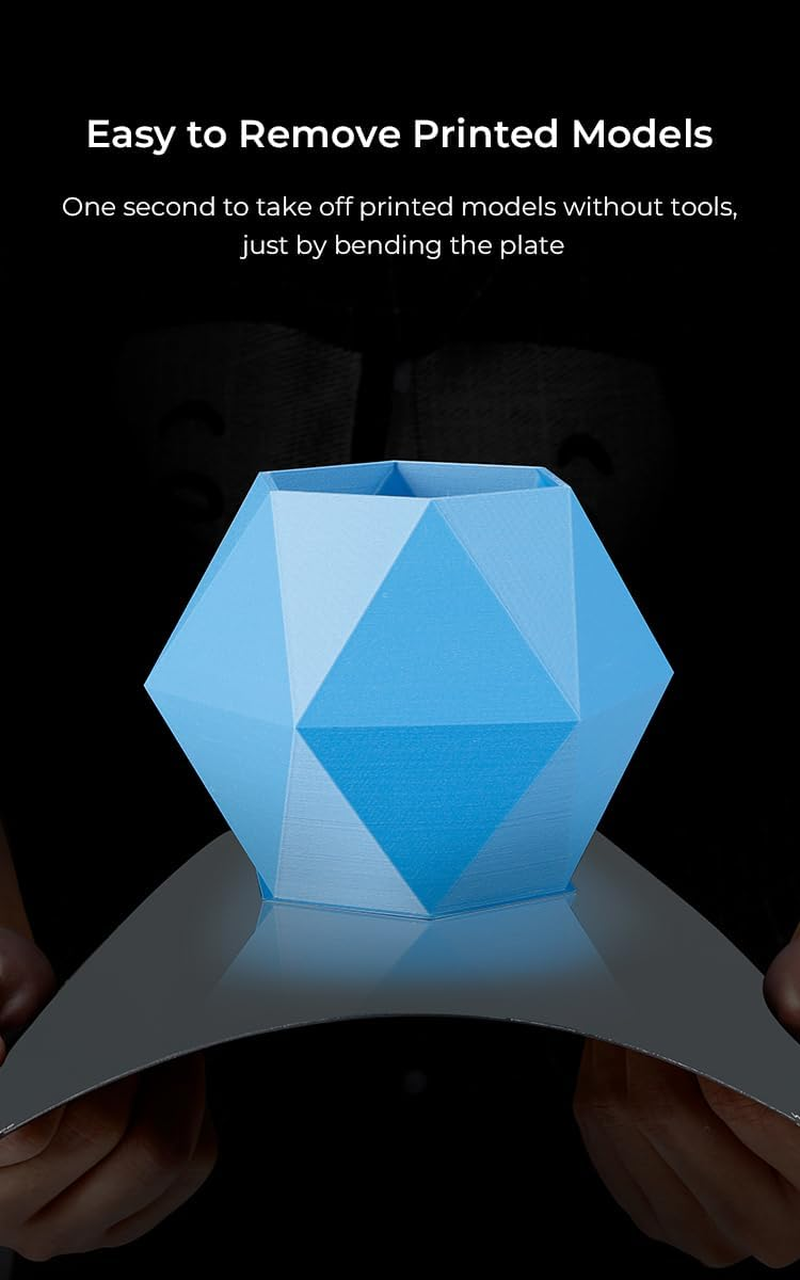 Creality Upgraded K1C Smooth PEI Build Plate Kit (235 * 235Mm), without Soft Magnetic Sticker, Wipe Nozzle Design, Wear-Resistant and High-Temperature, 3D Printer Platform for K1C image number 4