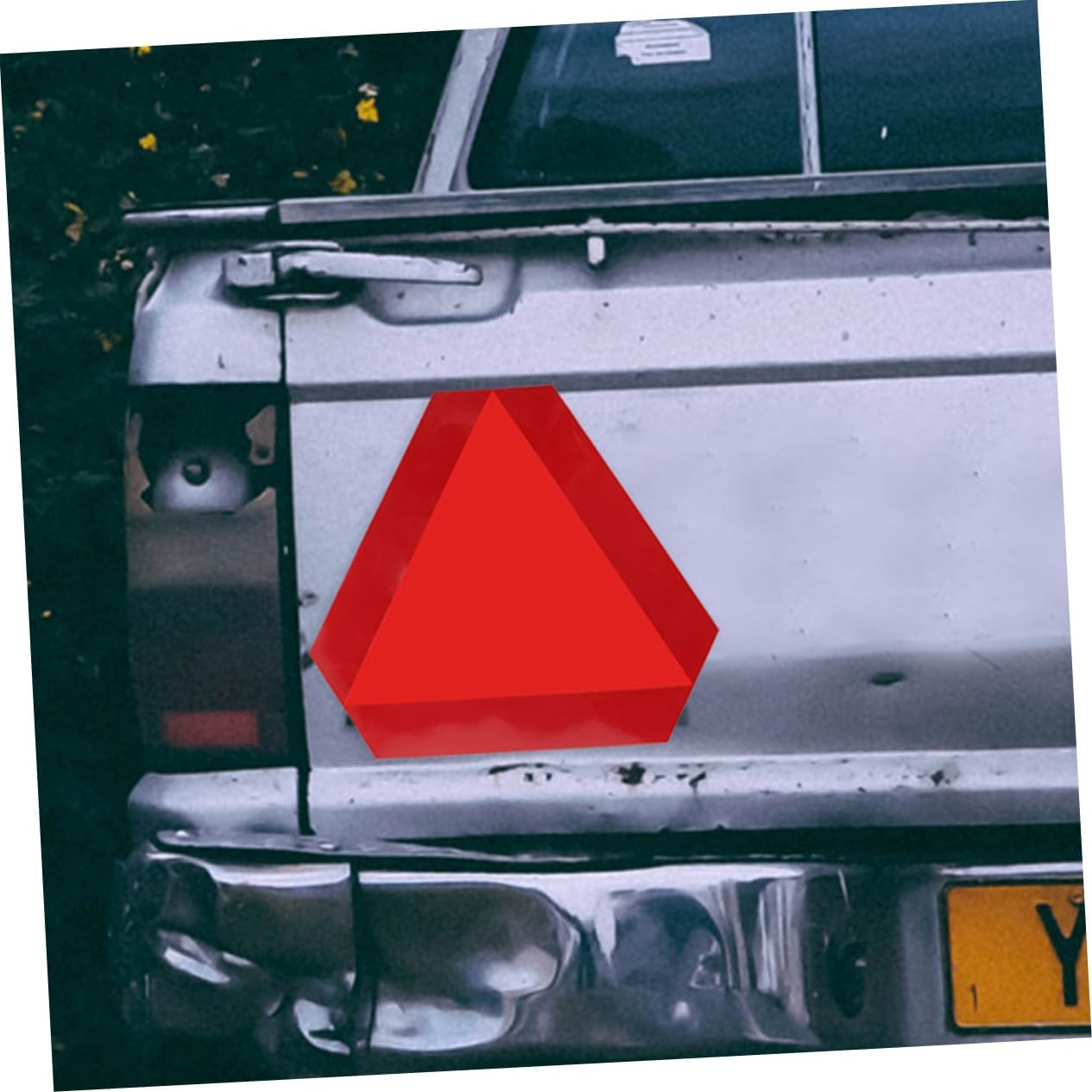 Gatuida 2Pcs Car Warning Triangle Sign Reflective Tape Strip for Trailer Safety Slow Moving Automotive Sign image number 6