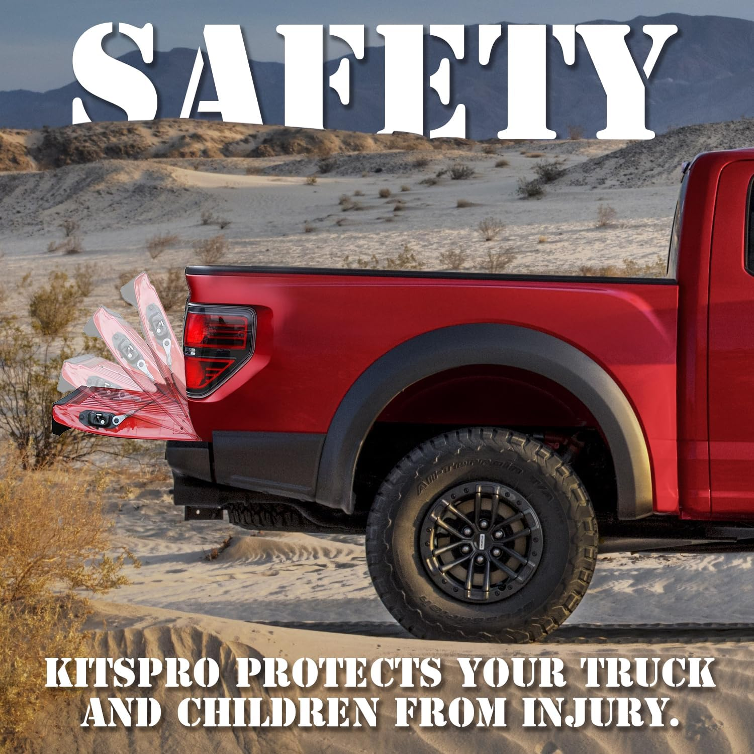 Kitspro Truck Tailgate Assist Accessories for Ford F-250 F-350 Super Duty from 1999 to 2016, Original Rod, Pack of 1 image number 5