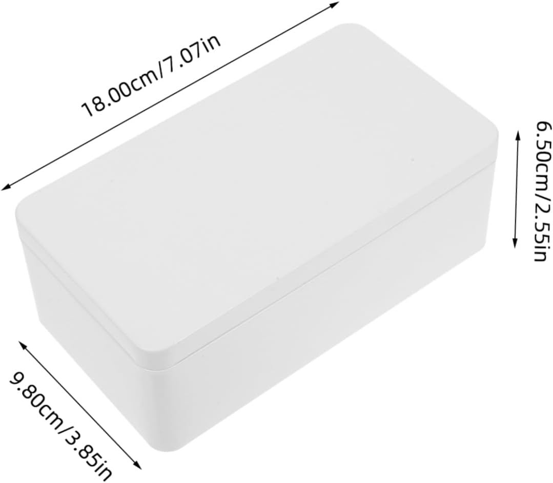 Mobestech 2Pcs Versatile Metal Storage Box: Multi-Use Small Metal Container Box for Candy/Wedding Souvenirs and Cash - Sturdy Tinplate Construction Lid image number 5