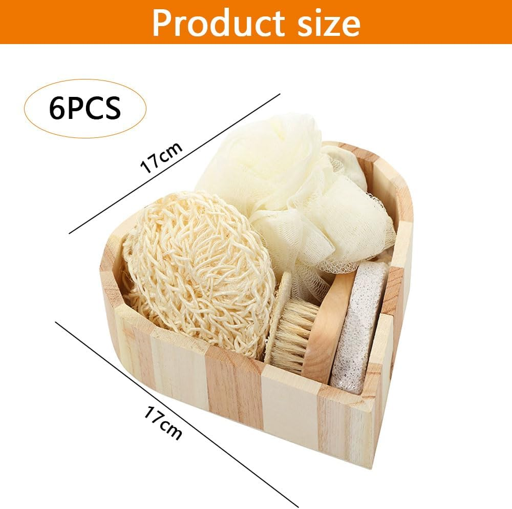 RUTREZOGO Dry Brushing Body Brush, Exfoliating Body Scrubber with Massage Nodes for Shower or Bath, Dead Skin Remover for Lymphatic Drainage, Circulation & Smooth Skin image number 5